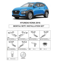 Βάσεις Πλαινών Σκαλοπατιών (Dma) Για Hyundai Kona 2017-2023 Suv Os Βάσεις Πλαινών Σκαλοπατιών (Dma) Για Hyundai Kona 2017-2023 Suv Os