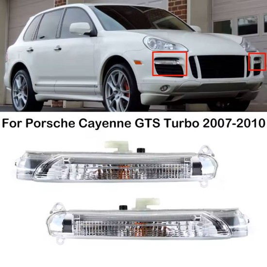 Μπροστινά Φλας Για Porsche Cayenne 957 GTS Turbo 2007-2010 Με Led DRL 2 Τεμάχια