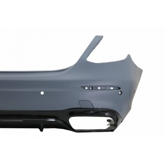 Πισινός Προφυλακτήρας Για Mercedes-Benz E-Class W213 16-19 Pre-Facelift Amg 63s Look Black Edition