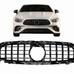 Μάσκα Για Mercedes-Benz E-Class Facelift W213 S213 C238 A238 Amg Line GT Panamericana Look Μαύρο 1 Τεμάχιο
