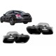 Μπούκες Εξάτμισης Για Mercedes-Benz C-Class W205 / E-Class W213 / S-Class W222 / GLE C292 / GLE W166 / GLC W253 Amg Look Black Edition 2 Τεμάχια