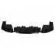 Diffuser Πίσω Προφυλακτήρα Για Mercedes-Benz E-Class W213 16-19 Με Amg Line Προφυλακτήρα Μαύρο Brabus Look Με Μαύρες Μπούκες