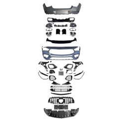 Body kit Για Mercedes-Benz CLA C118 Sedan X118 Shooting Brake (2019-up) CLA45s Amg Look Black Edition Με Μάσκα & Μπούκες Μαύρες