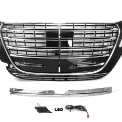 Μάσκα Για Mercedes-Benz Vito W447 / W448 24+ Amg Look Με Led Χρώμιο/Μαύρο 1  Τεμάχιο