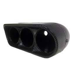 Βάση Για Όργανα Ταμπλό Τριπλή (3 x 52mm) Carbon Look Auto Gauge