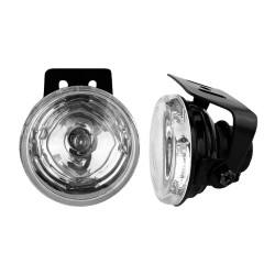 Προβολείς Ομίχλης Universal Στρόγγυλοι Ø 6cm H3 12 Volt 55 Watt Λευκοί LΑ-V110 2 Τεμάχια