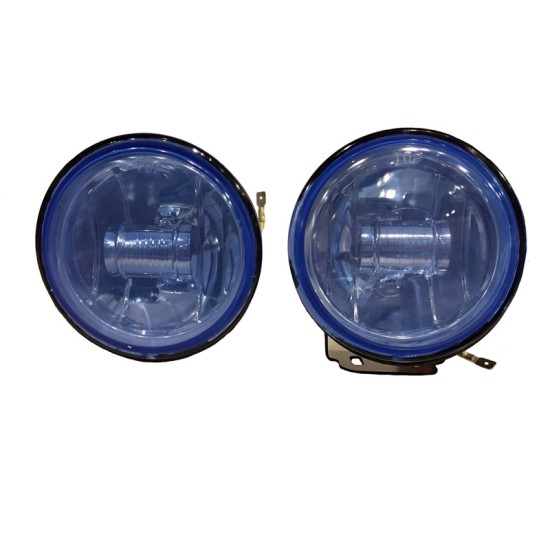 Προβολείς Ομίχλης Universal Μπλε Στρόγγυλοι 73x100x100mm LA-268D 2 Τεμάχια