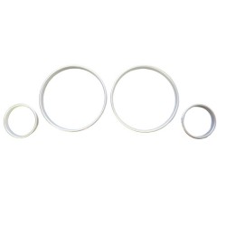 Δαχτυλίδια Καντράν Για Bmw 5 E39 95-03, 7 E38 94-02, X5 E53 99-05 Ασημί Ματ