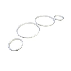 Δαχτυλίδια Καντράν Για Bmw 5 E39 95-03, 7 E38 94-02, X5 E53 99-05 Ασημί Ματ