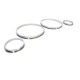 Δαχτυλίδια Καντράν Για Bmw 5 E39 95-03, 7 E38 94-02, X5 E53 99-05 Ασημί Ματ
