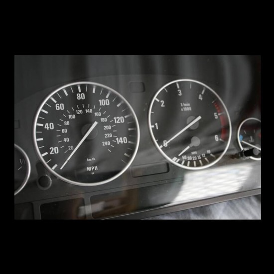 Δαχτυλίδια Καντράν Για Bmw 5 E39 95-03, 7 E38 94-02, X5 E53 99-05 Ασημί Ματ
