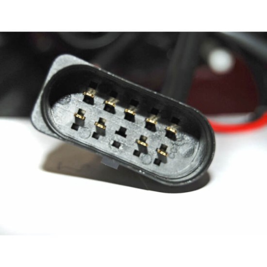 Μπροστινά Φανάρια Set Για Audi TT 8N 98-05 DRL Μαύρα H7/H1/H7 Με Μοτέρ Sonar