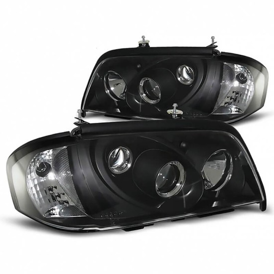 Μπροστινά Φανάρια Set Για Mercedes-Benz C-Class W202 93-01 Projectors Μαύρα H1/H1/H3 Manual Sonar