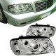 Μπροστινά Φανάρια Set Για Mercedes-Benz C-Class W202 93-01 Projectors Χρωμίου H1/H1/H3 Manual Sonar