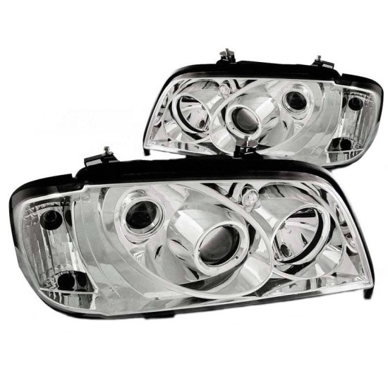 Μπροστινά Φανάρια Set Για Mercedes-Benz C-Class W202 93-01 Projectors Χρωμίου H1/H1/H3 Manual Sonar