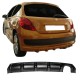 Diffuser Πίσω Προφυλακτήρα Για  Peugeot 207 06-14 Από Abs Πλαστικό 1 Τεμάχιο