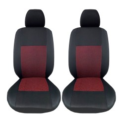Καλύμματα Καθισμάτων Υφασμάτινα Prime Full Μαύρο-Κόκκινο Σετ Εμπρός-Πίσω 10 Τεμάχια 11635
