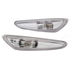 Πλαϊνά Φλας Φτερού Για Bmw 3 E46 Sedan 01-05 / Touring 01-05 / 5 E60/E61 03-10 / X3 E83 03-10 Crystal 2 Τεμάχια