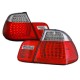 Πισινά Φανάρια Set Για Bmw 3 E46 Sedan 98-01 Led Κόκκινο/Crystal Eagle Eyes