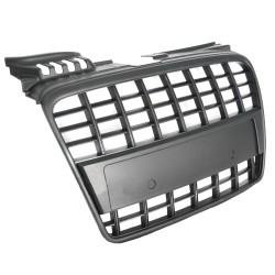 Μάσκα Για Audi A4 B7 04-07 RS4 Look Κυψελωτή Μαύρη Ματ Με Κάθετες Γραμμές 1 Τεμάχιο