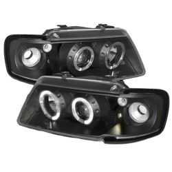 Μπροστινά Φανάρια Set Για Audi A3 8L Angel Eyes & Led Μαύρα H1/H1 Sonar Μπροστινά Φανάρια Set Για Audi A3 8L Angel Eyes & Led Μαύρα H1/H1 Sonar