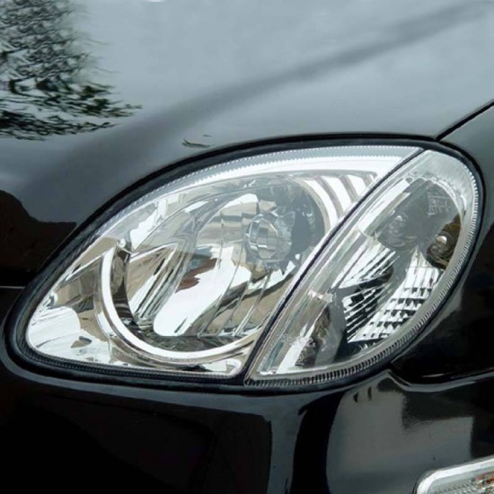 Μπροστινά Φανάρια Set Για Mercedes-Benz SLK R170 96-04 Χρωμίου H4 Ρύθμιση Αέρος Depo