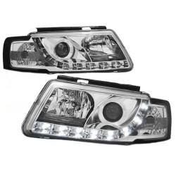 Μπροστινά Φανάρια Set Για Vw Passat 3B 96-00 TRU DRL Χρωμίου H1/H1 Sonar Μπροστινά Φανάρια Set Για Vw Passat 3B 96-00 TRU DRL Χρωμίου H1/H1 Sonar