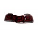 Πισινά Φανάρια Set Για Vw Golf VI (6) 08-11 Led GTI / R-Look Dark Cherry Κόκκινο/Crystal Carner