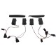 Πισινά Φανάρια Set Για Vw Golf VI (6) 08-11 Led GTI / R-Look Dark Cherry Κόκκινο/Crystal Carner