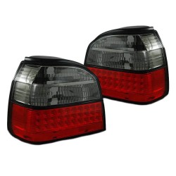 Πισινά Φανάρια Set Για Vw Golf III (3) 91-98 Led Κόκκινο/Φιμέ Depo