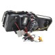 Μπροστινά Φανάρια Set Για Audi A4 B6 Cabrio 02-04 DRL Χρωμίου H1/H1 Με Μοτέρ Junyan
