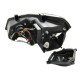 Μπροστινά Φανάρια Set Για Vw Polo 6R/ 6C 09-17 TRU DRL Μαύρα H7/H1 Sonar