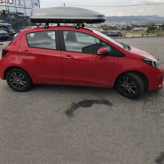 Μπαγκαζιέρα Οροφής Cube 470L Silver Mat Με Μονό Άνοιγμα