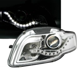 Μπροστινά Φανάρια Set Για Audi A4 B7 04-08 Χρωμίου H9 Με Μοτέρ Eagle Eyes Μπροστινά Φανάρια Set Για Audi A4 B7 04-08 Χρωμίου H9 Με Μοτέρ Eagle Eyes