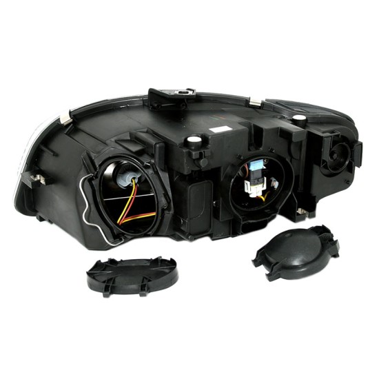 Μπροστινά Φανάρια Set Για Audi A4 B7 04-08 Χρωμίου H9 Με Μοτέρ Eagle Eyes