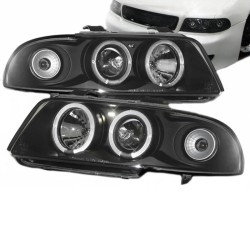Μπροστινά Φανάρια Set Για Audi A4 B5 94-98 Angel Eyes Μαύρα H1/H1 Sonar Μπροστινά Φανάρια Set Για Audi A4 B5 94-98 Angel Eyes Μαύρα H1/H1 Sonar