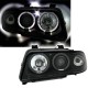 Μπροστινά Φανάρια Set Για Audi A4 B5 94-98 Angel Eyes Μαύρα H1/H1 Sonar
