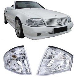 Μπροστινά Φλας Για Mercedes-Benz SL R129 89-01 Χρώμιο 2 Τεμάχια Eagle Eyes