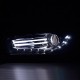 Μπροστινά Φανάρια Set Για Vw Scirocco 08-14 DRL Shark Look Μαύρα H7 Με Μοτέρ Depo