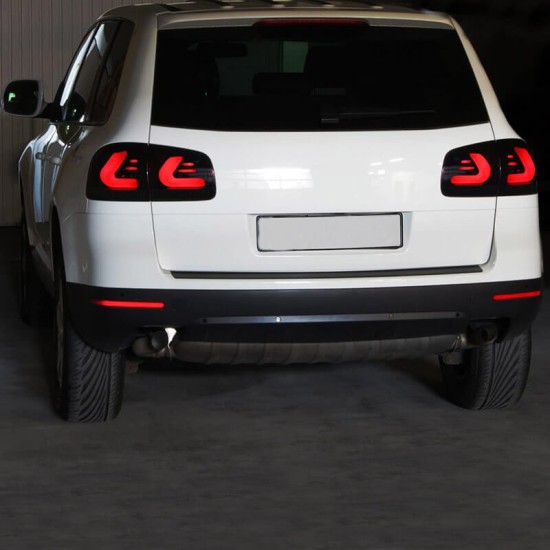 Πισινά Φανάρια Set Για Vw Touareg 7L 02-10 CarDNA LedBar Red/Crystal LH Group