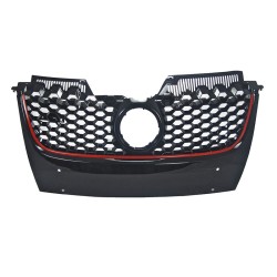 Μάσκα Για Vw Golf V (5) 03-08 / Jetta 05-11 GTI Look Κυψελωτή Με Κόκκινο Σιρίτι 1 Τεμάχιο Μάσκα Για Vw Golf V (5) 03-08 / Jetta 05-11 GTI Look Κυψελωτή Με Κόκκινο Σιρίτι 1 Τεμάχιο