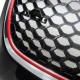 Μάσκα Για Vw Golf V (5) 03-08 / Jetta 05-11 GTI Look Κυψελωτή Με Κόκκινο Σιρίτι 1 Τεμάχιο