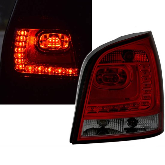 Πισινά Φανάρια Set Για Vw Polo 9N3 05-09 Led GTI/R20 Look Κόκκινο/Φιμέ Eagle Eyes