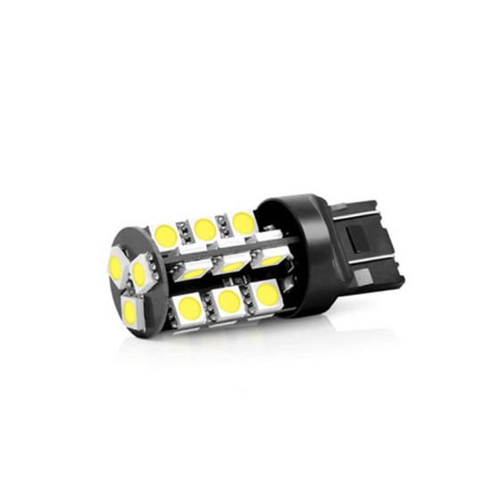 Λάμπα Led T20 W21/5W / 7443 W3X16Q Διπολική 12volt Λευκή 6000k Canbus 3.9 watt 1 Τεμάχιο
