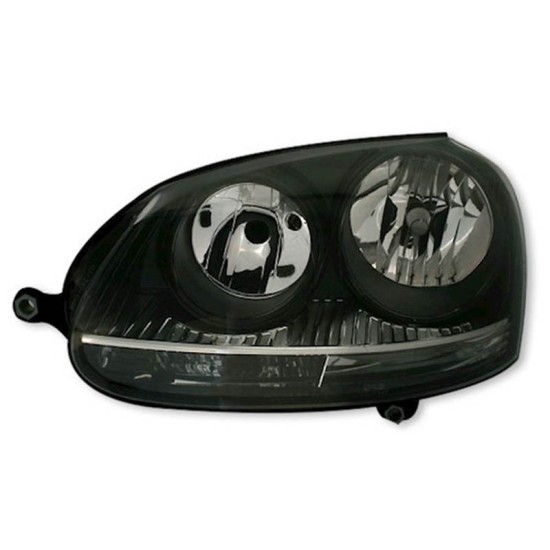 Μπροστινά Φανάρια Set Για Vw Golf V (5) 03-08 Μαύρα GTI H7/H7 Depo