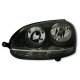 Μπροστινά Φανάρια Set Για Vw Golf V (5) 03-08 Μαύρα GTI H7/H7 Depo