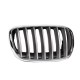 Καρδιά Μάσκας Δεξιά Για Bmw X5 E70 07-13 / X6 E71 08-14 Χρώμιο/Ασημί 1 Τεμάχιο