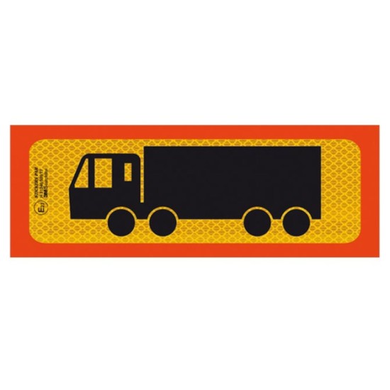 Αντανακλαστική Πινακίδα Αλουμινίου Φορτηγό Τετραξονικό 50 x 20cm Π.3M.213 1 Τεμάχιο
