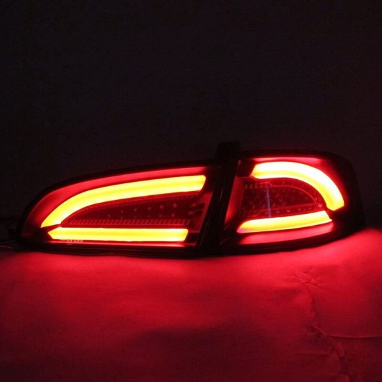 Πισινά Φανάρια Set Για Seat Ibiza 6L 02-08 Led Bar Μαύρο/Φιμέ LH Group