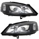 Μπροστινά Φανάρια Set Για Opel Astra G 97-04 Projectors Μαύρα H7/H7 Depo